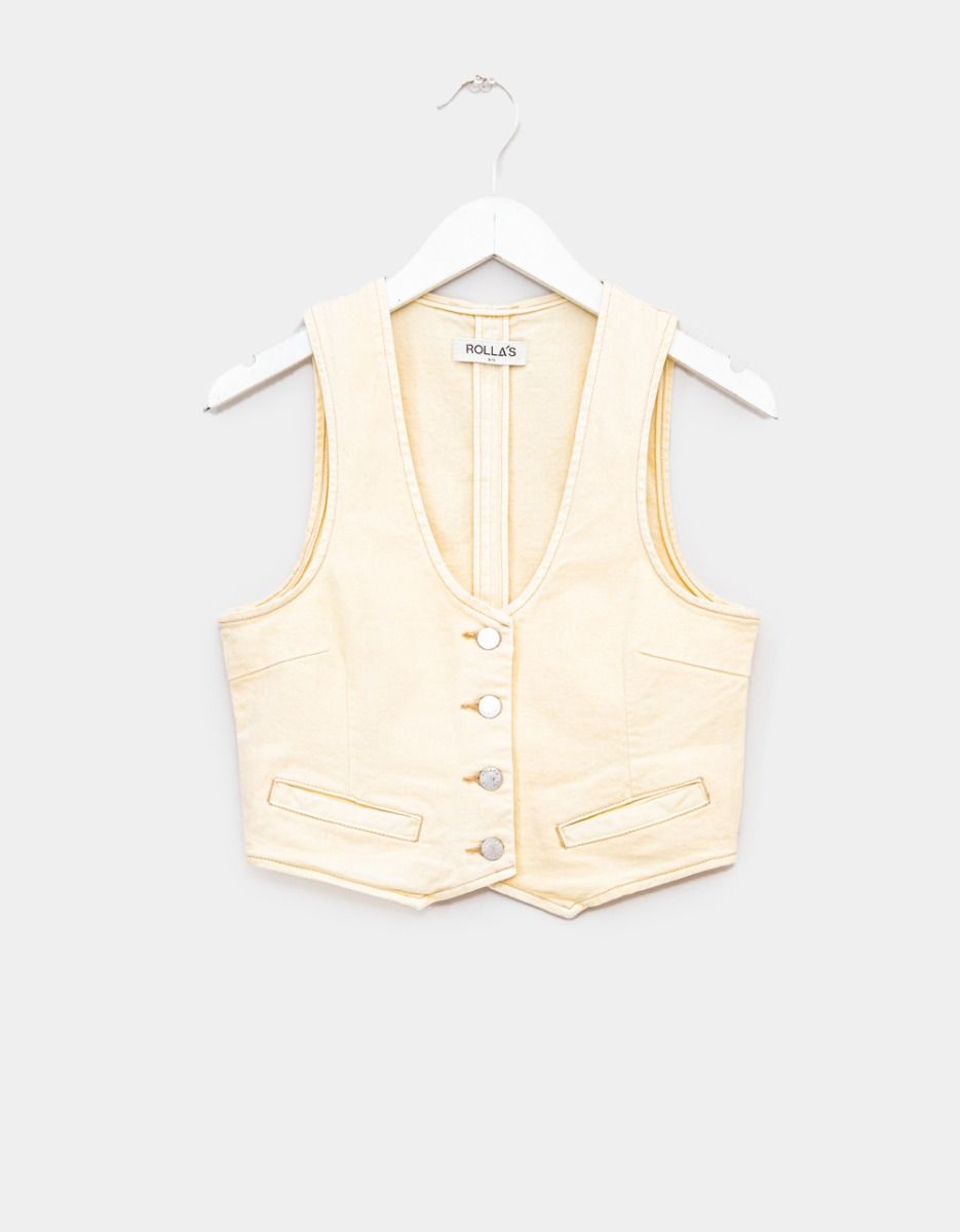 Dallas Vest in Buttercream_0