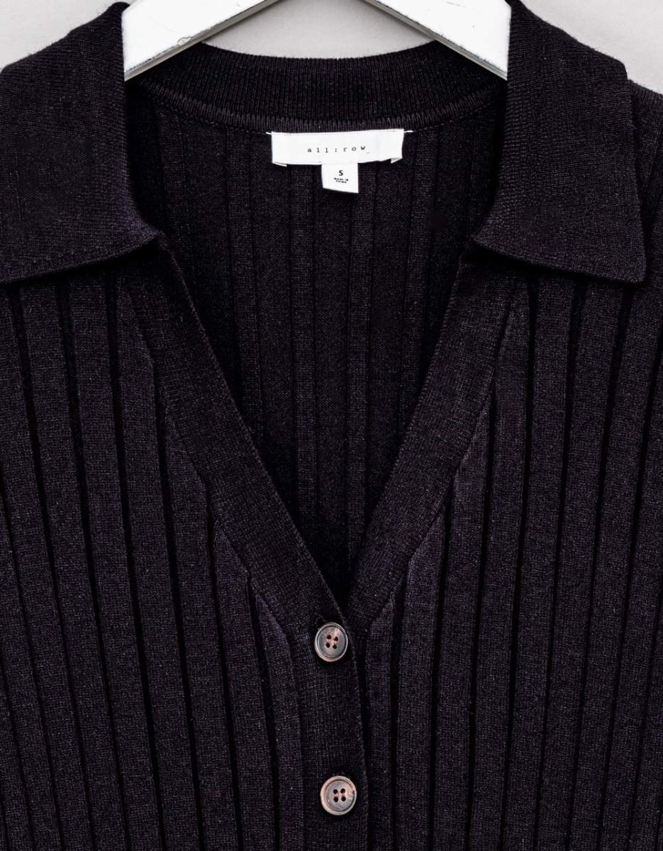 Dana Collar Dress in Black_1