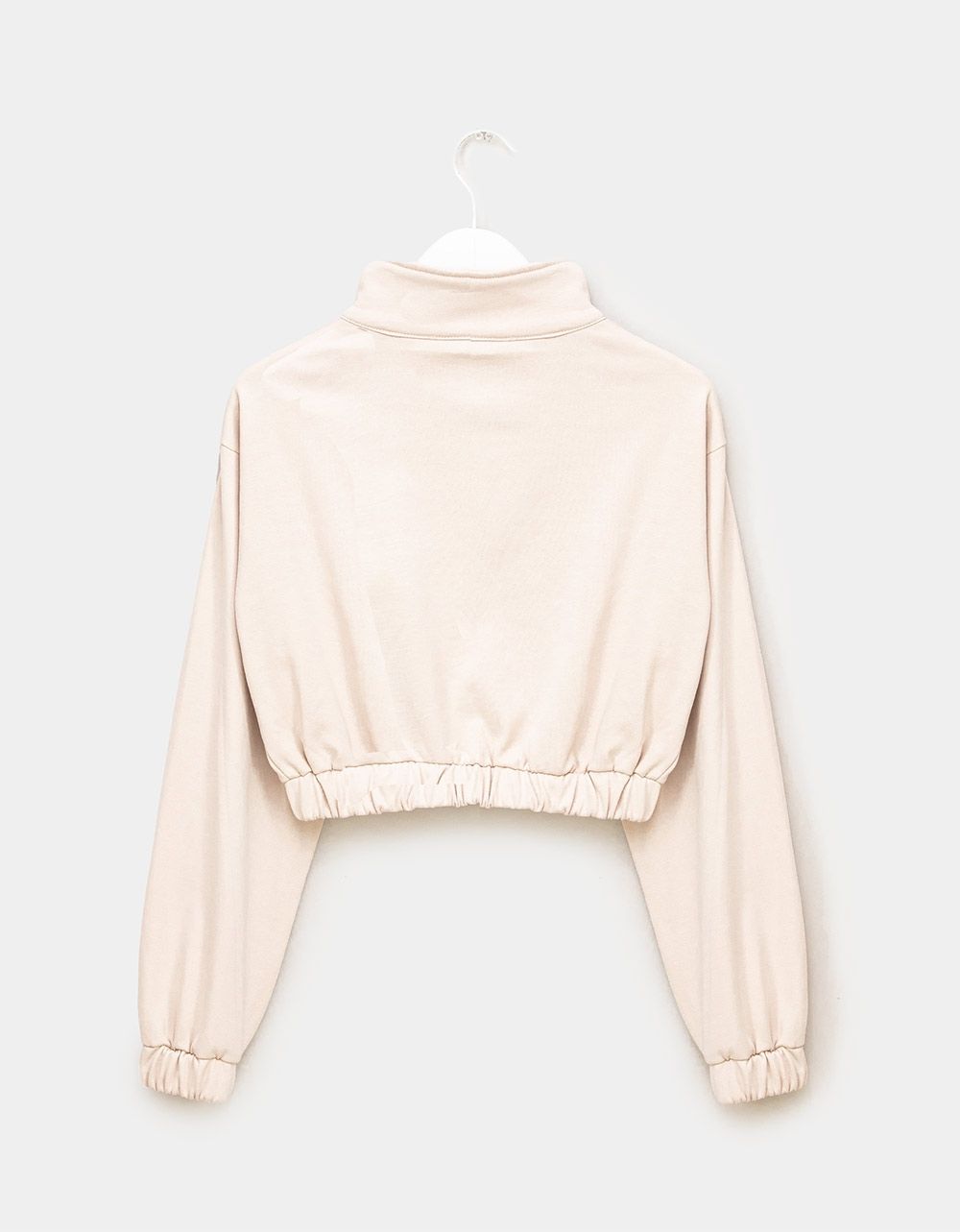 Dani Zip Sweatshirt in Stone_4