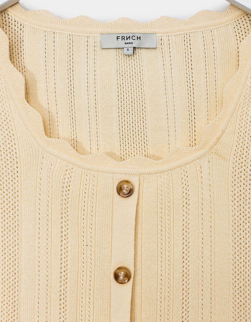 Danni Button Top in Biscuit_2