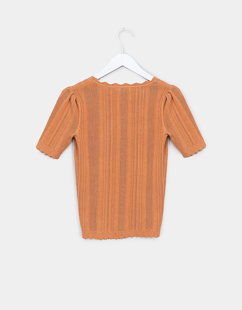 Danni Button Top in Brick_1