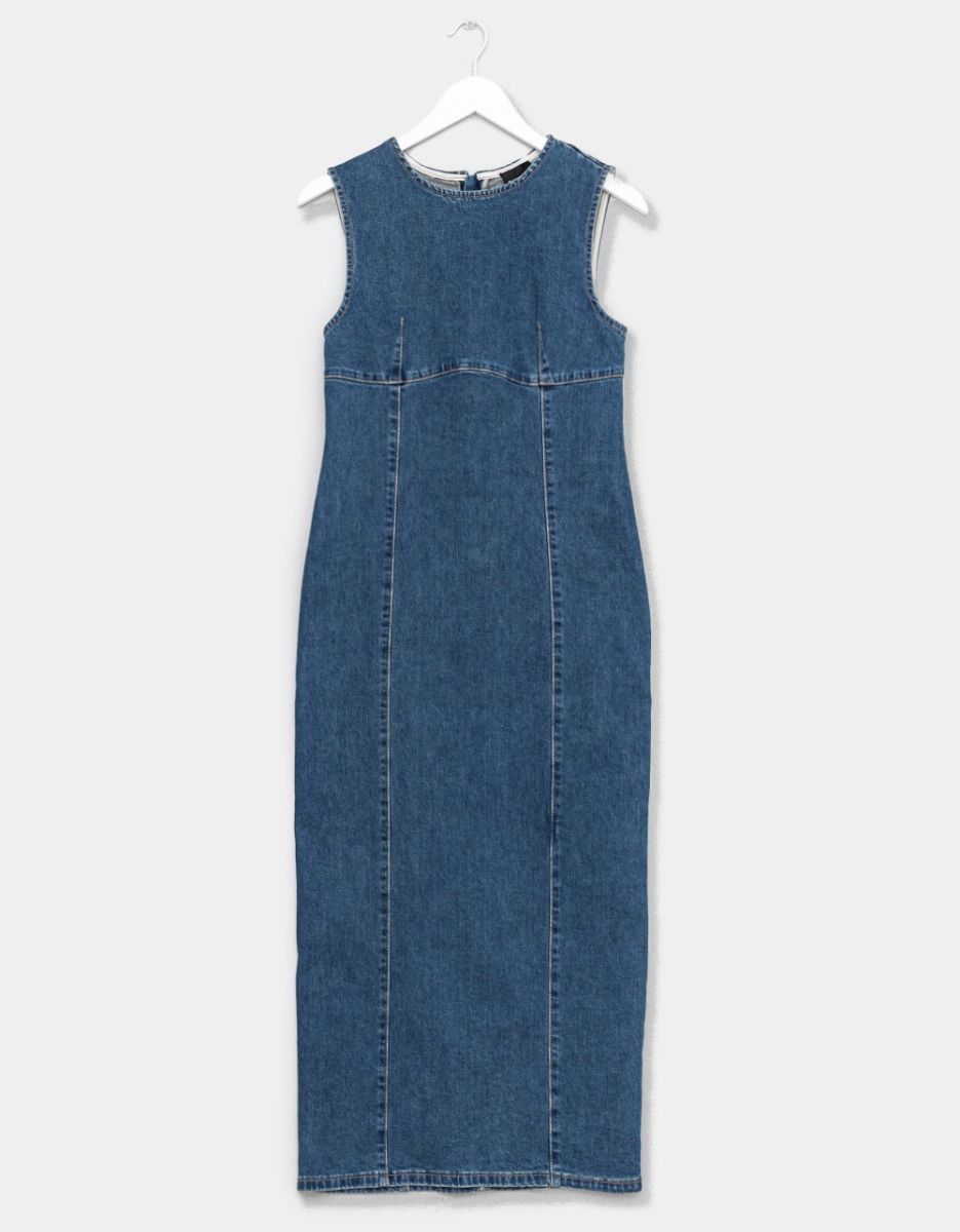 Denim Column Dress_0