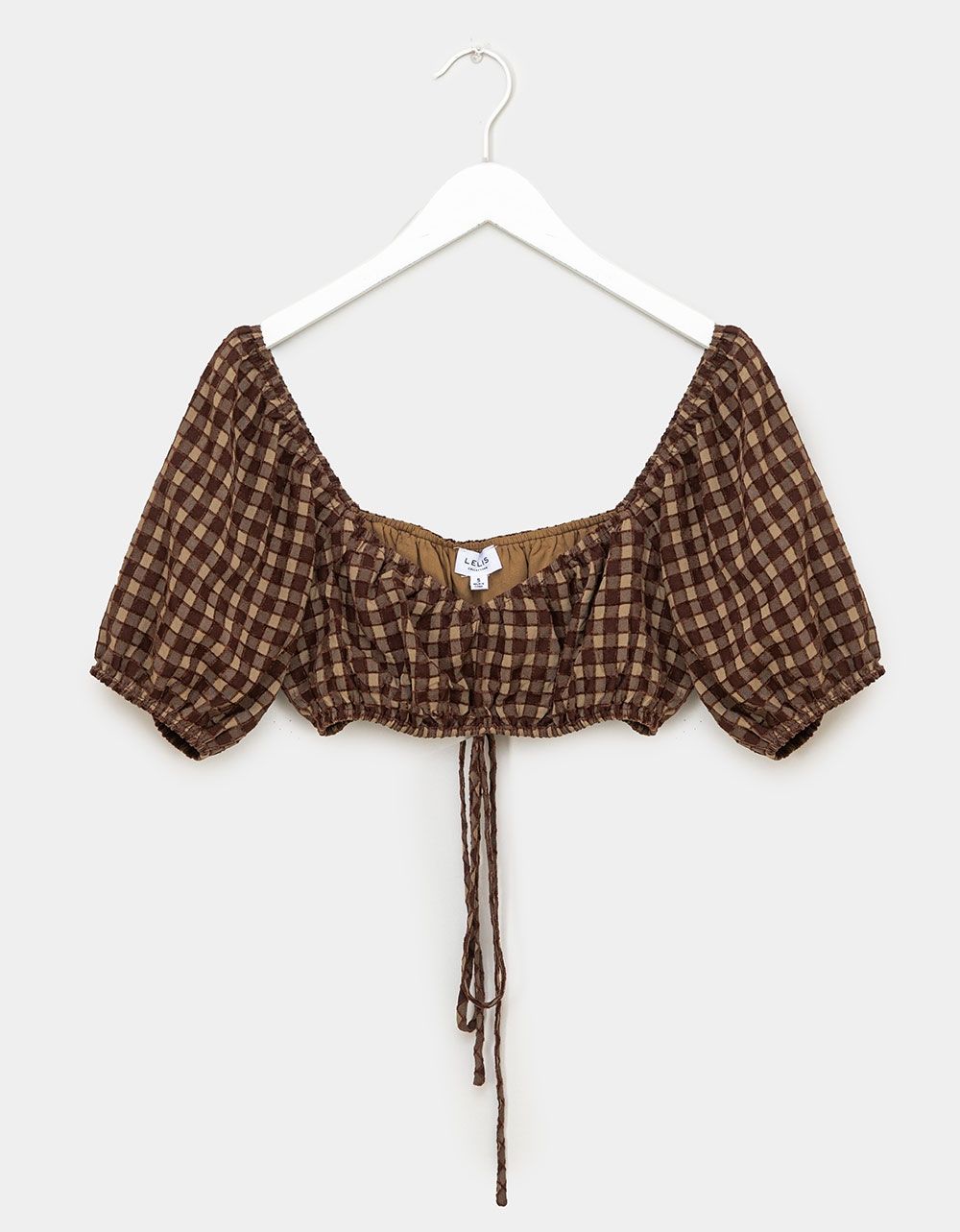 Deseo Plaid Top_0