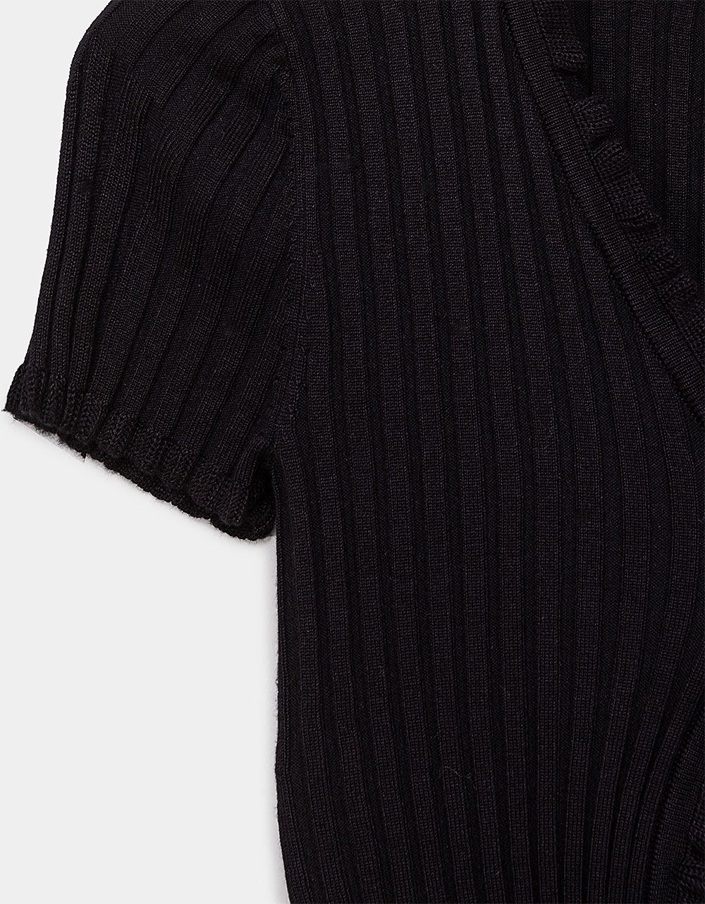 Deuce Button Top in Black_3