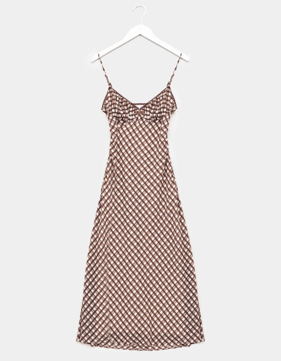 Dia Check Midi Dress_0