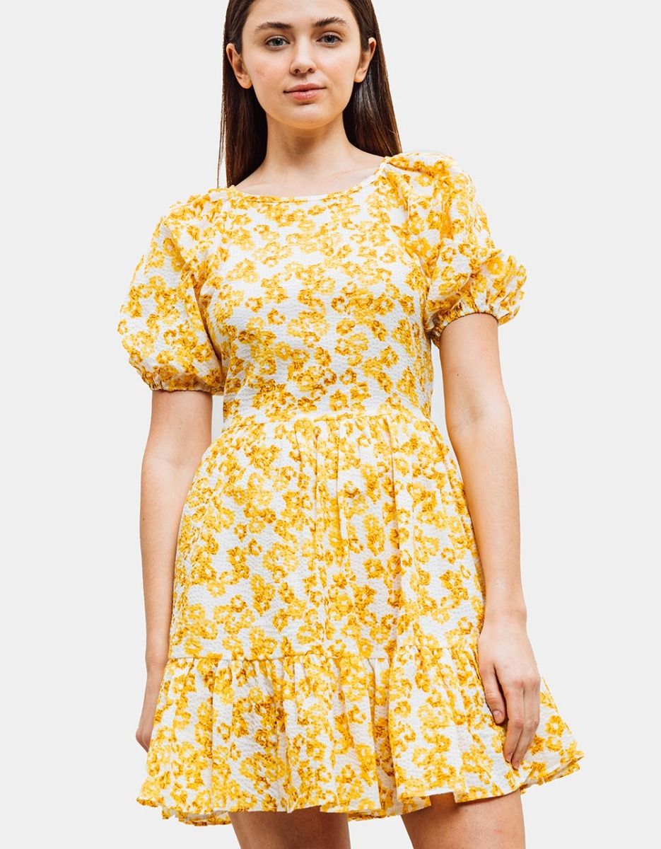 Ditsy Texture Mini Dress_3