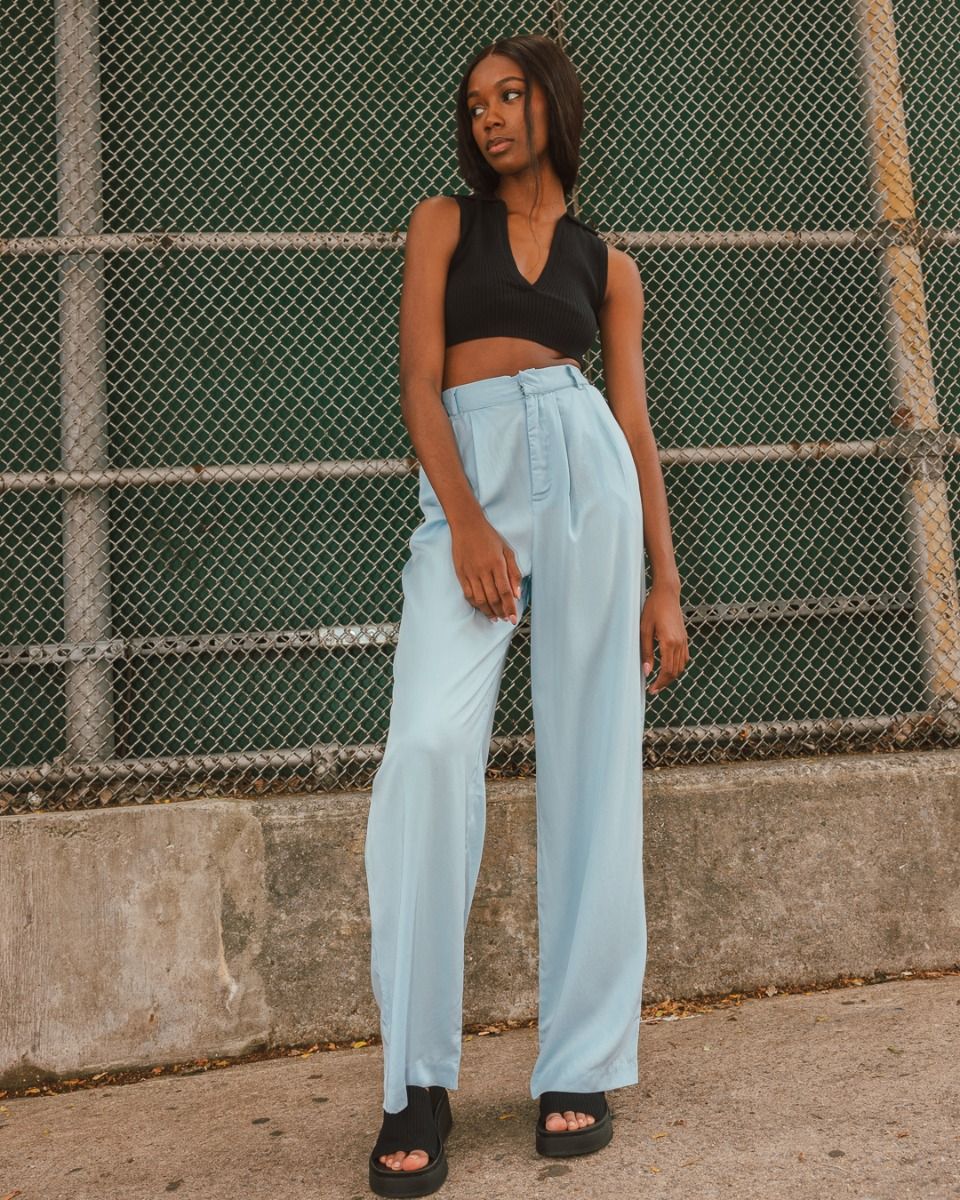 Dom Wide Leg Trousers in Blue_2