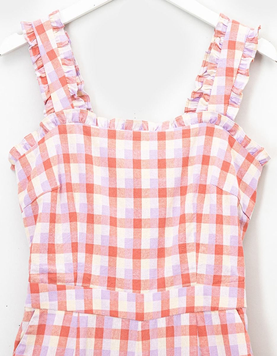 Dreheli Plaid Jumpsuit_4