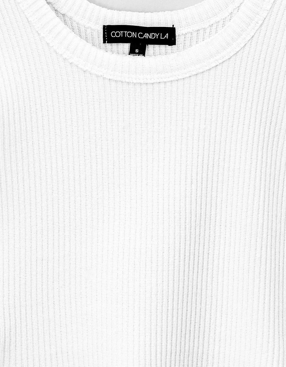 Duanna Ribbed Tank in Ivory_2