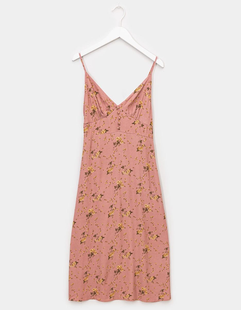 Dusty Floral Midi Dress_0