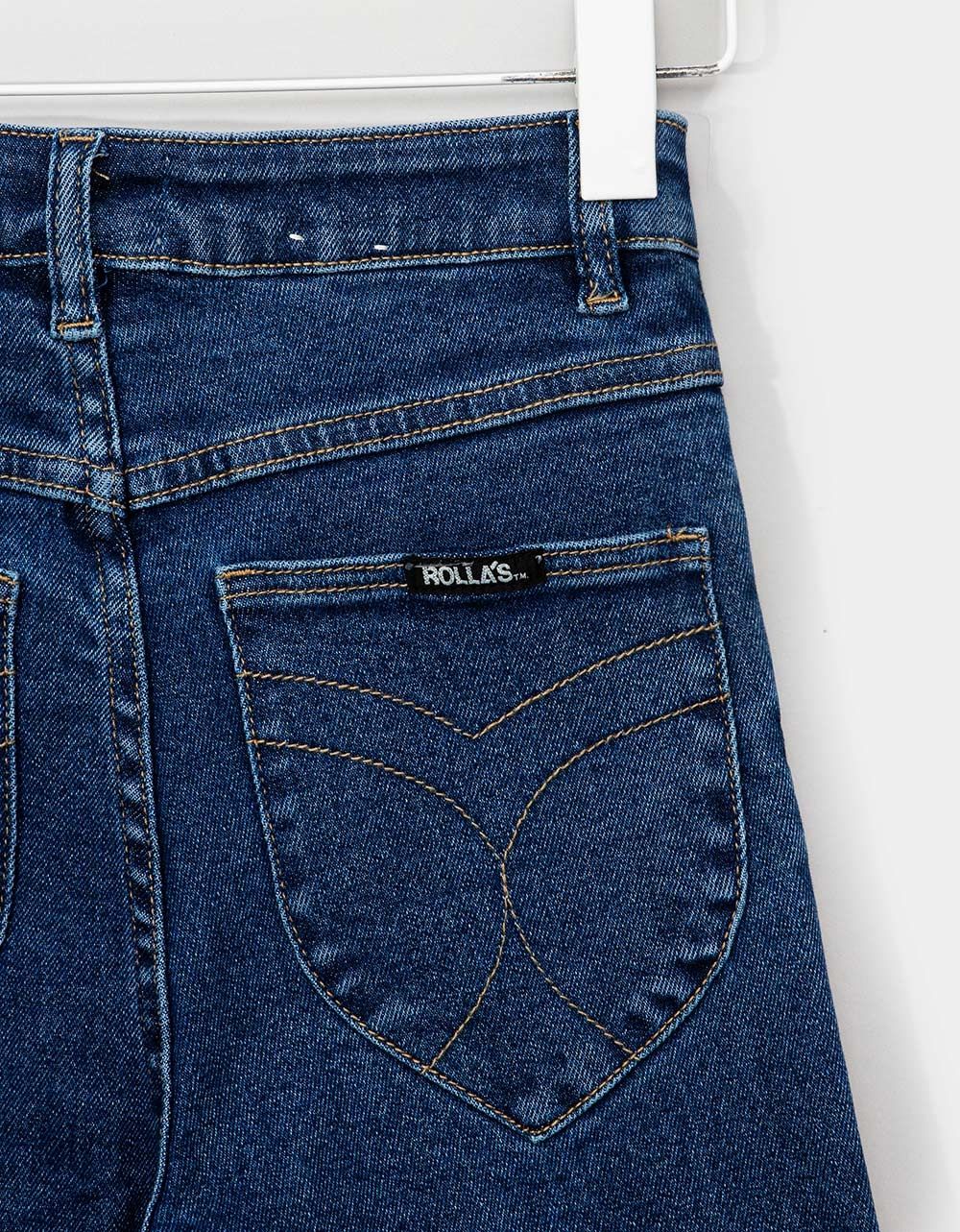 Rolla's Eastcoast Crop Flare in Bayside Blue_3