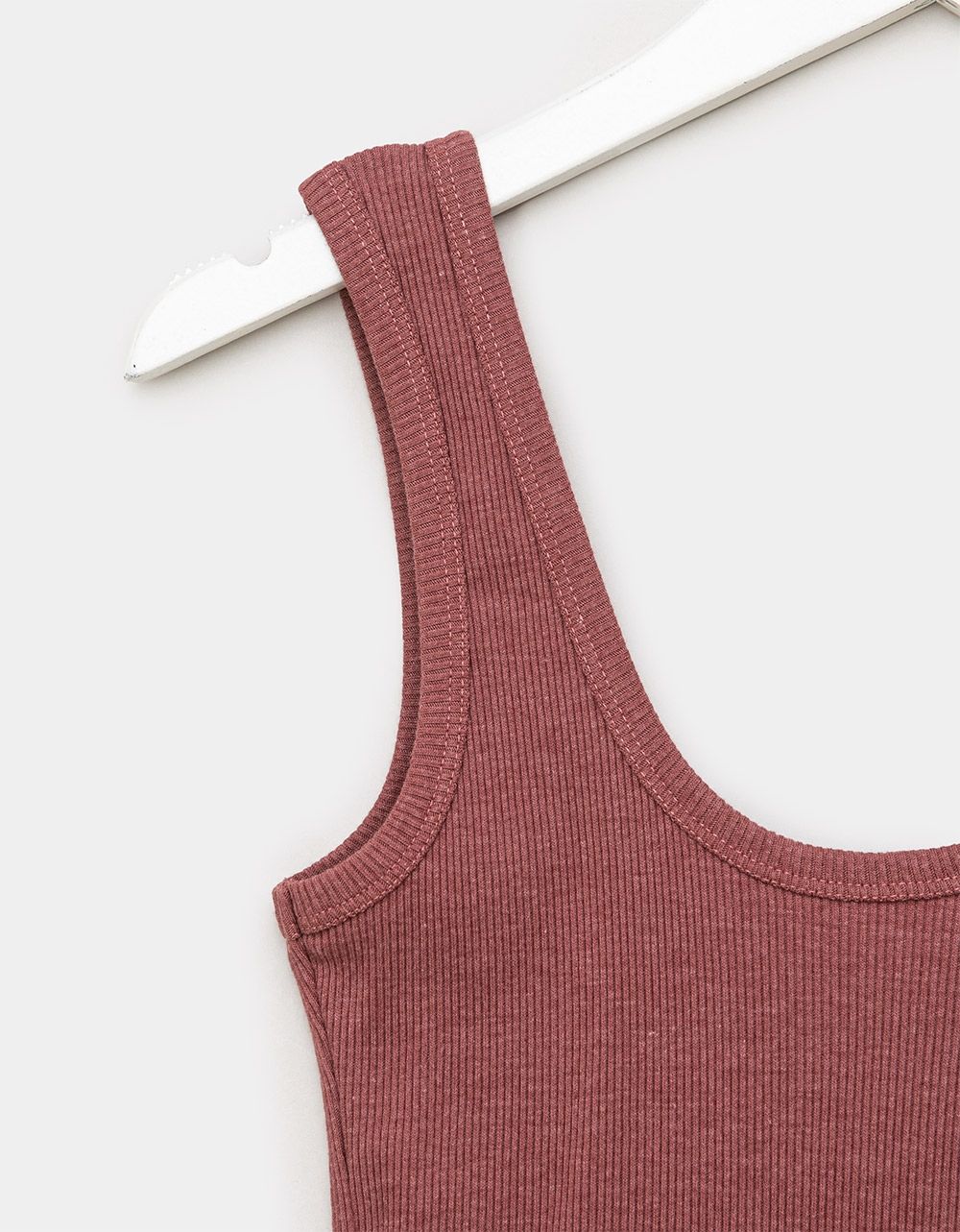 Echo Rib Tank in Burgundy_2