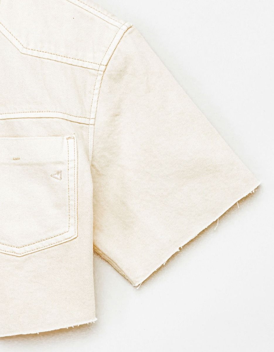 Ecru Cropped Shirt_1