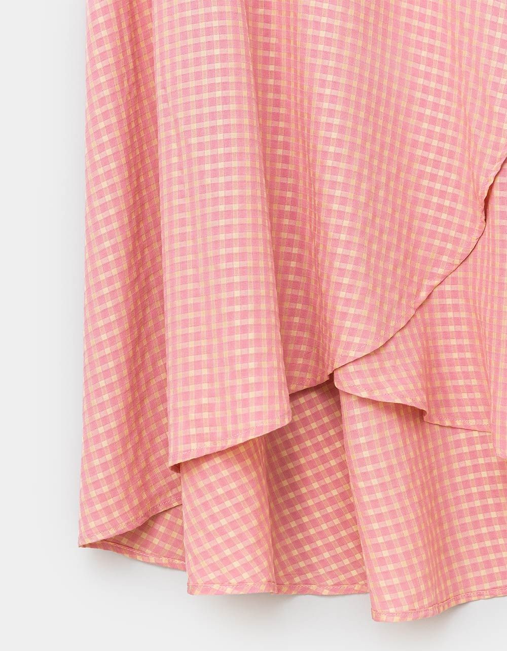 Edenn Vichy Wrap Skirt_2