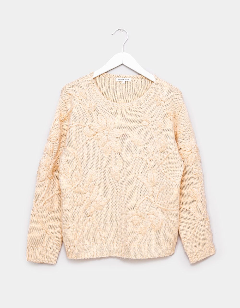 Embroidered Floral Sweater_0