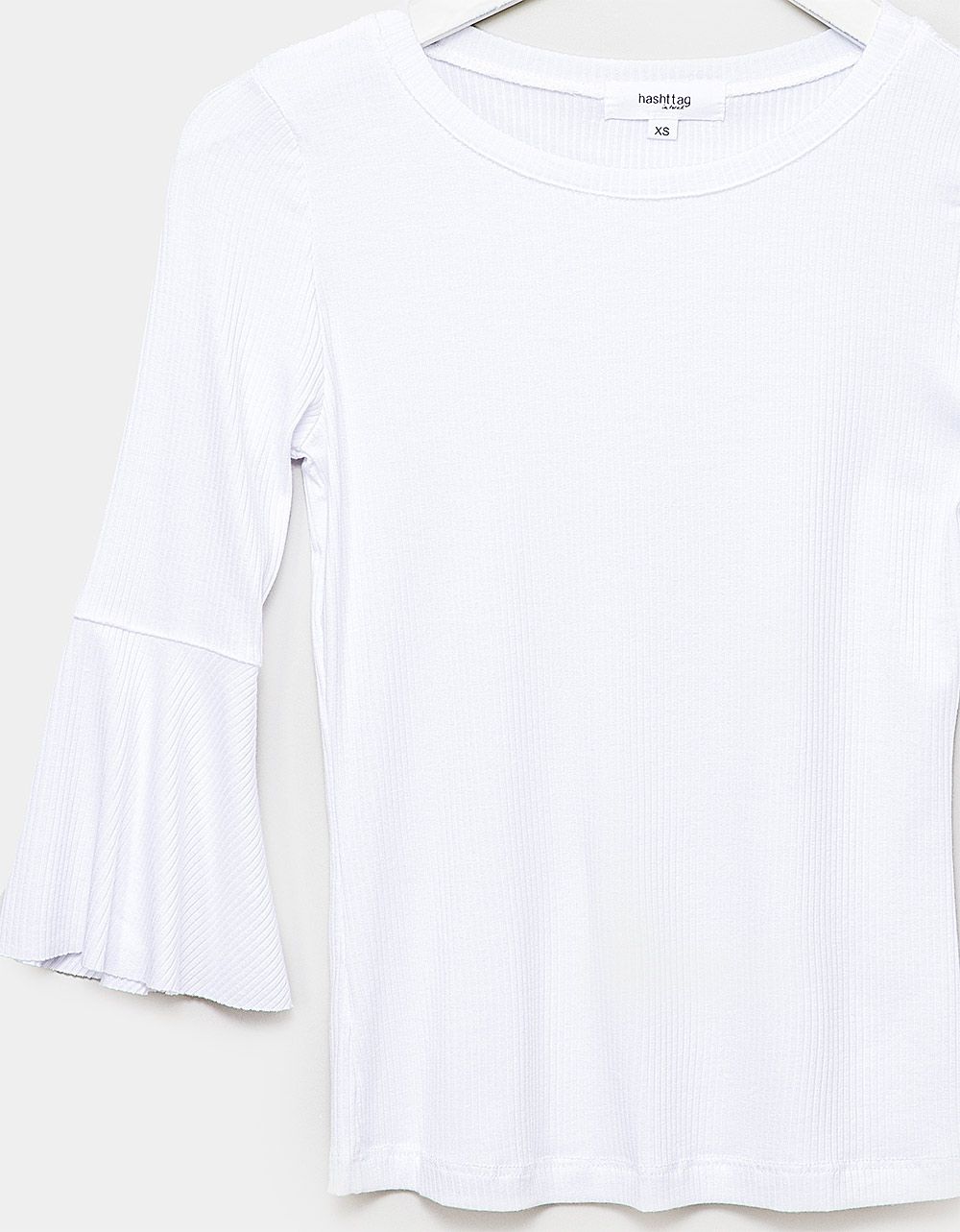 Faye Bell Sleeve Tee in White_1