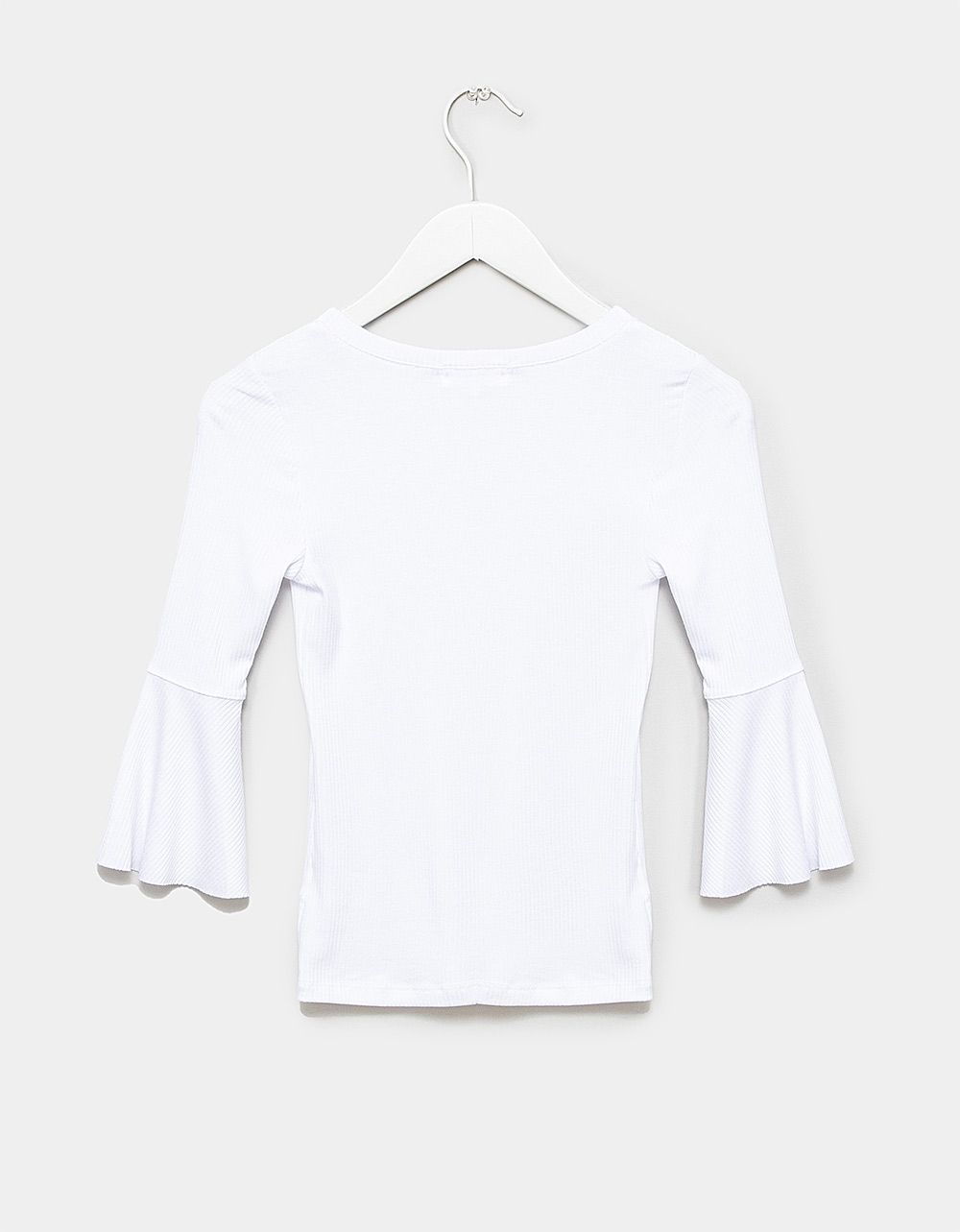 Faye Bell Sleeve Tee in White_3