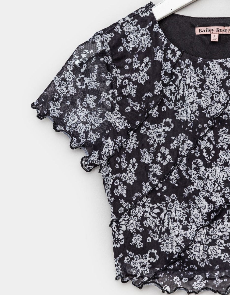 Flora Noir Mesh Top_1