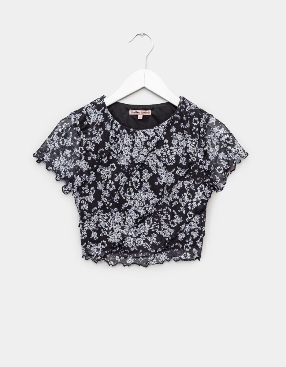 Flora Noir Mesh Top_0