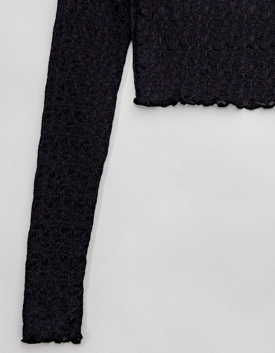 Floral Jacq Top in Black_1