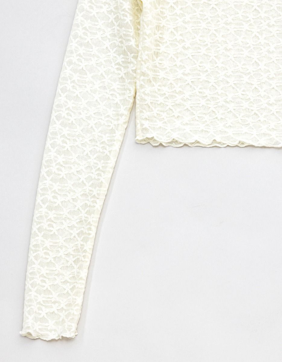 Floral Jacq Top in Ivory_1