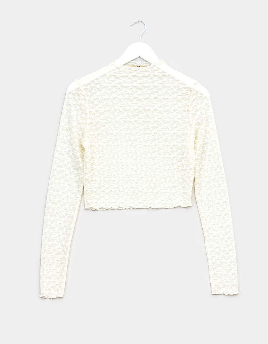 Floral Jacq Top in Ivory_0