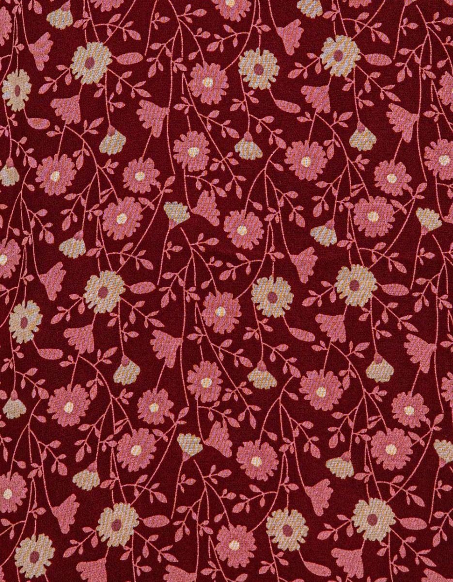 Floral Sweetheart Midi in Burgundy Multi_6
