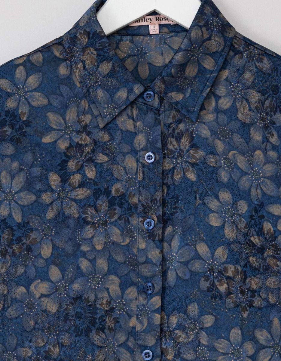 Flower Satin Shirt_2