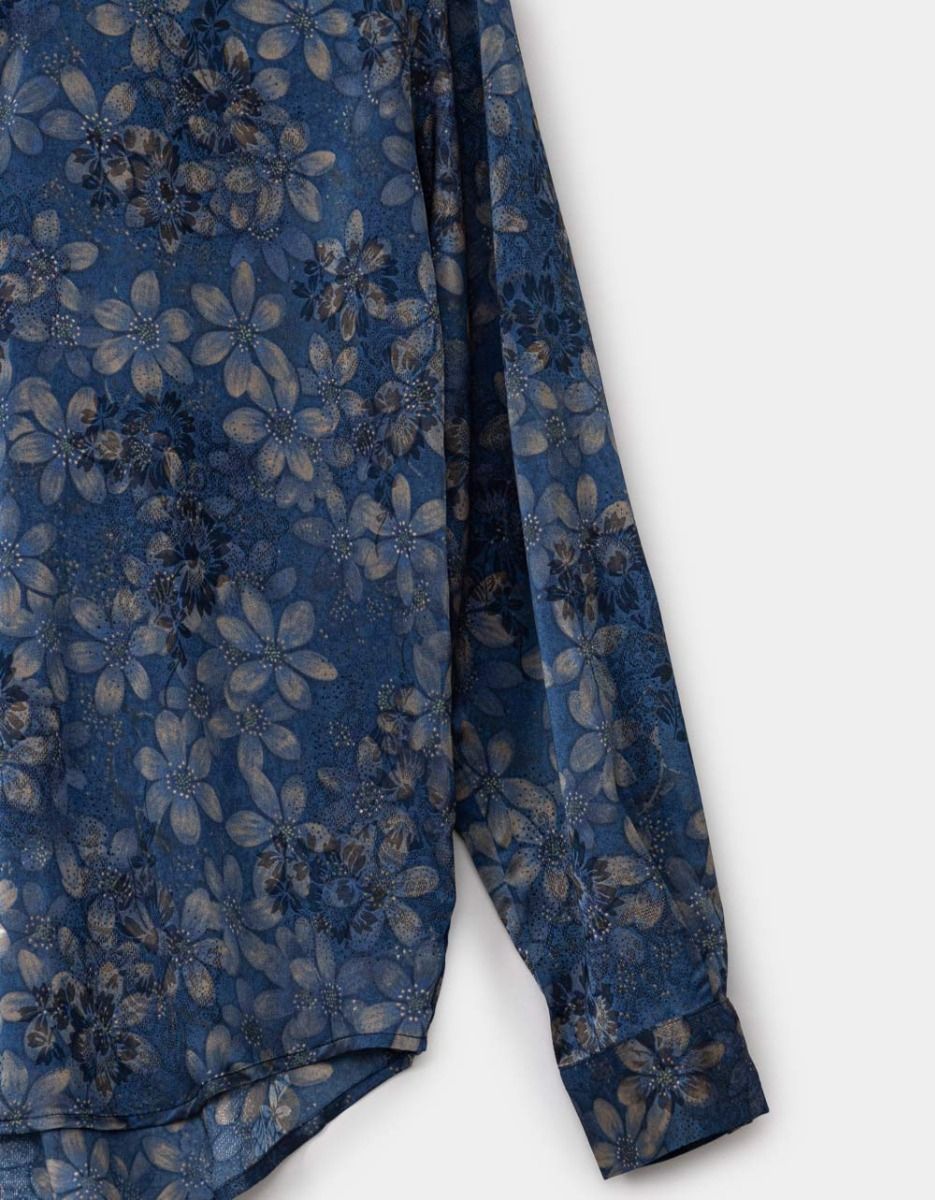 Flower Satin Shirt_1