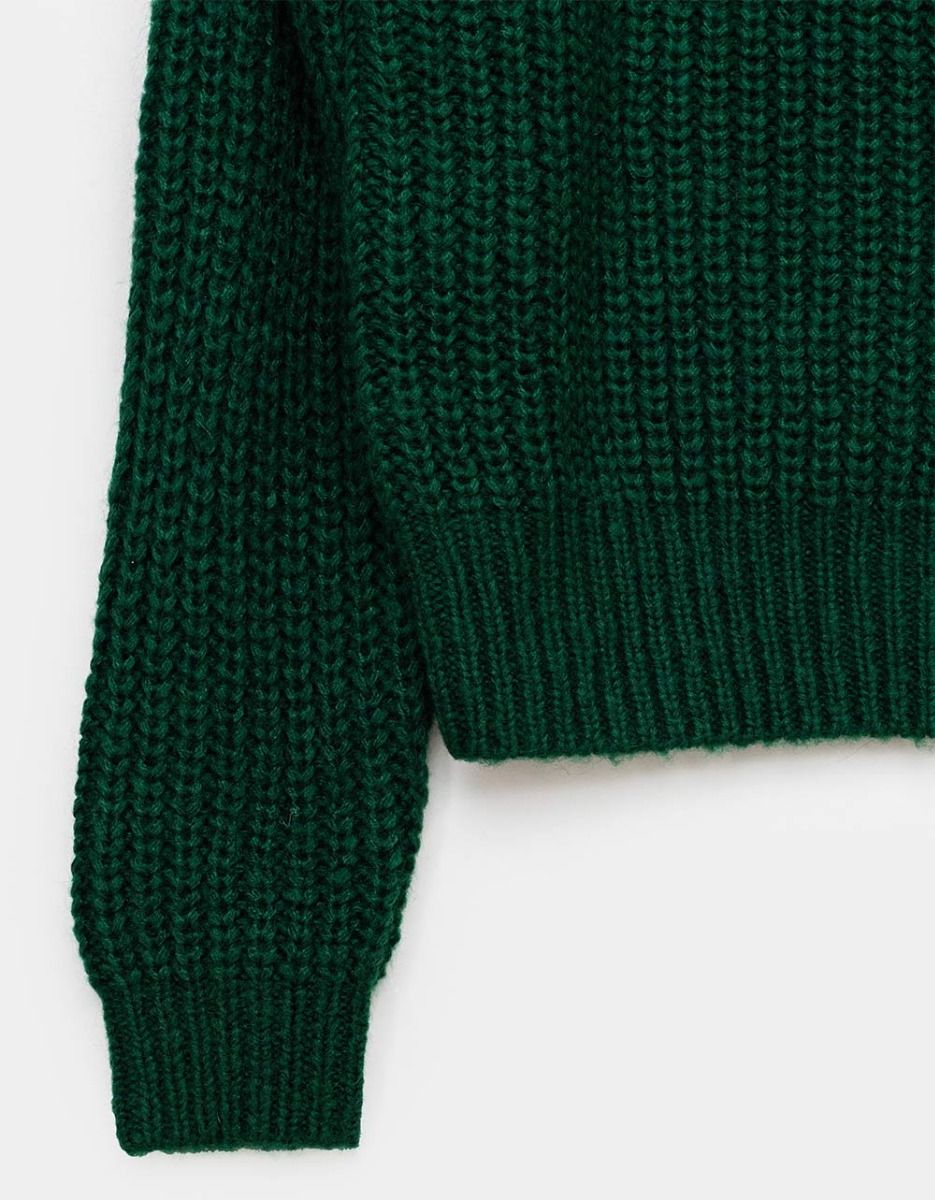 Fluffy Sailor Sweater in Pine_3