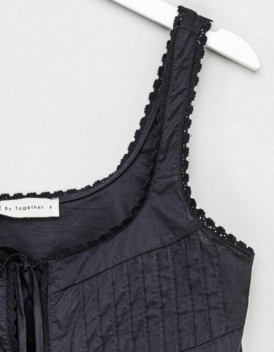 Freddie Eyelet Top in Black_3