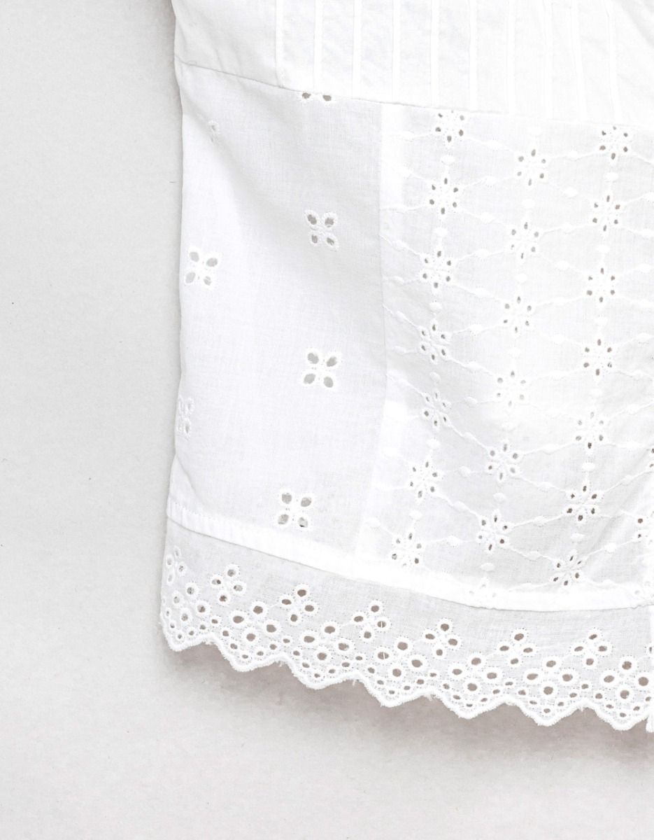 Freddie Eyelet Top in Ivory_4
