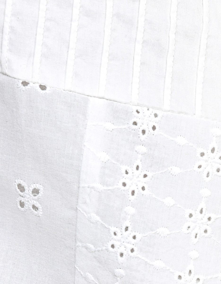 Freddie Eyelet Top in Ivory_7