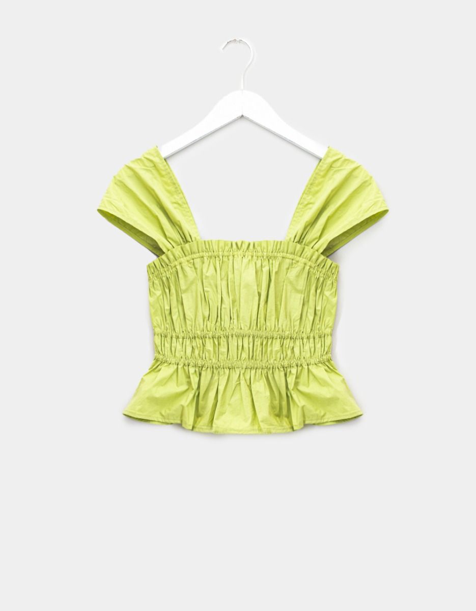 Gathered Peplum Top_0