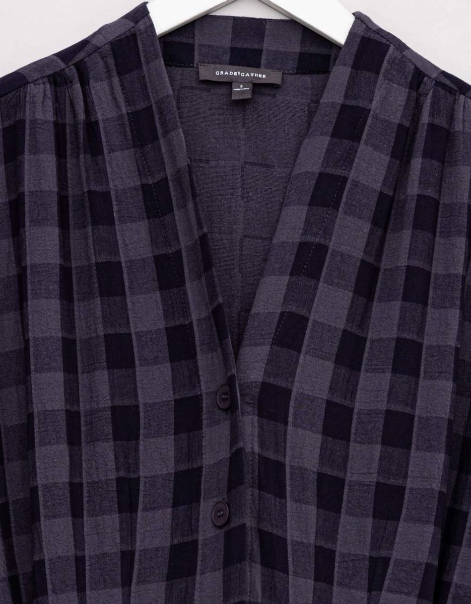 Gauze Gingham Jumpsuit_2