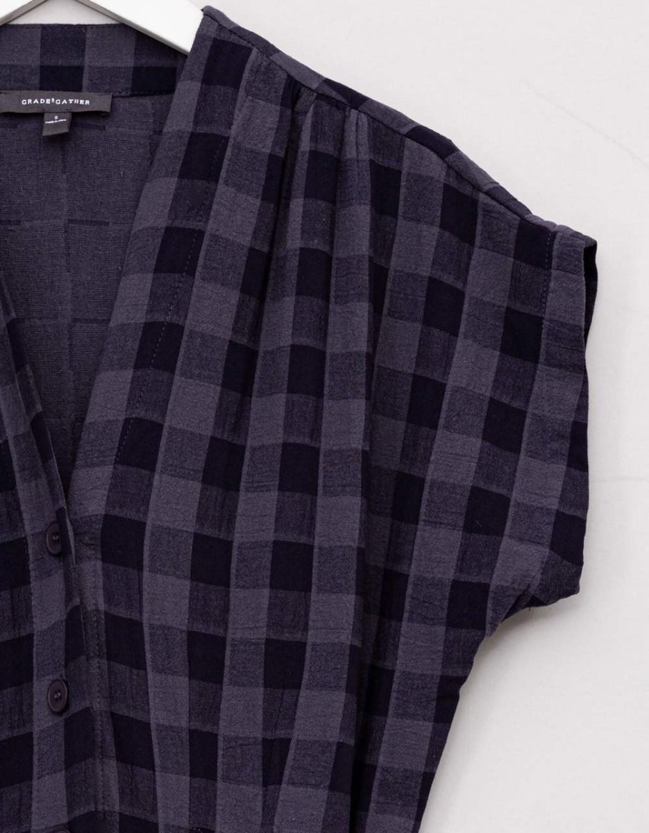 Gauze Gingham Jumpsuit_1