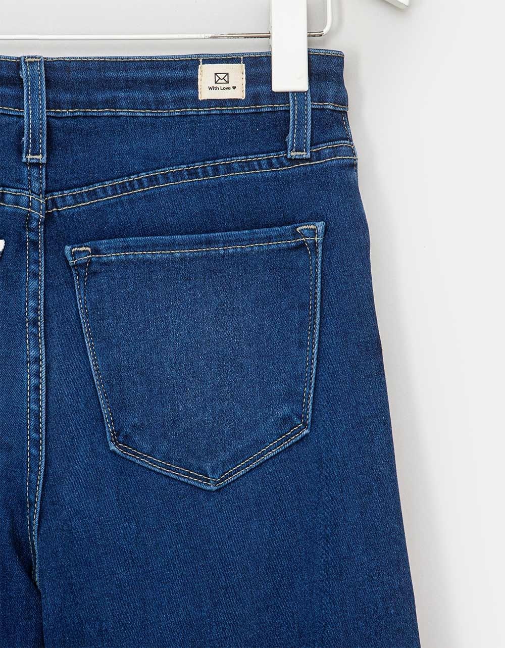 Genoa Wide Leg Jeans in Dark Wash_4