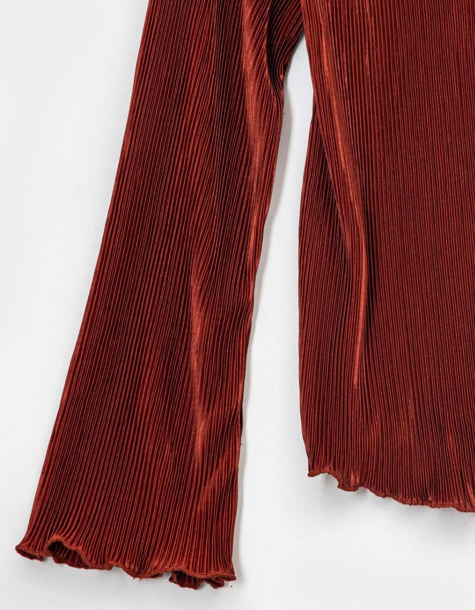 Gia Plisse Top in Copper_5