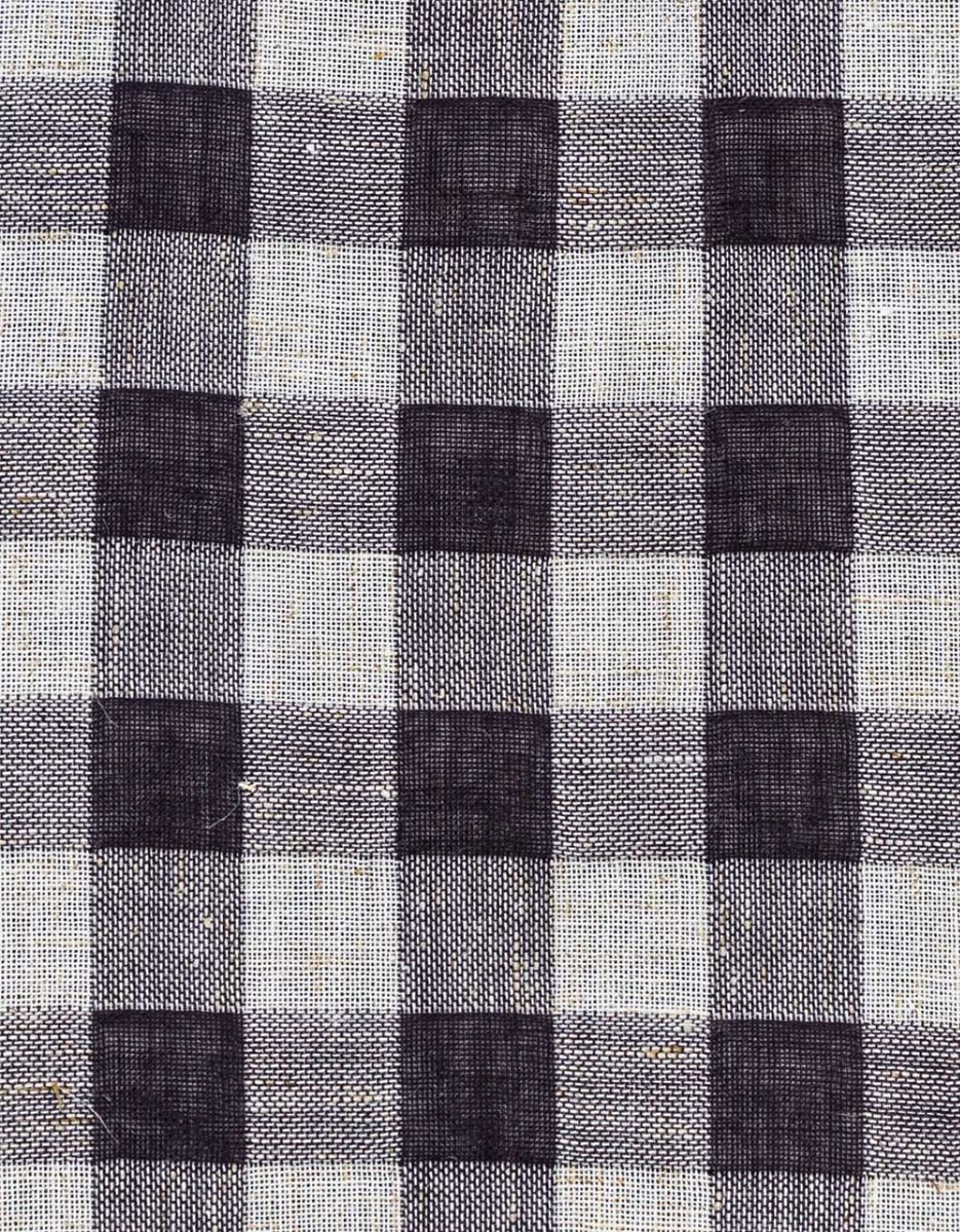 Gingham Lantern Pants in Black_3