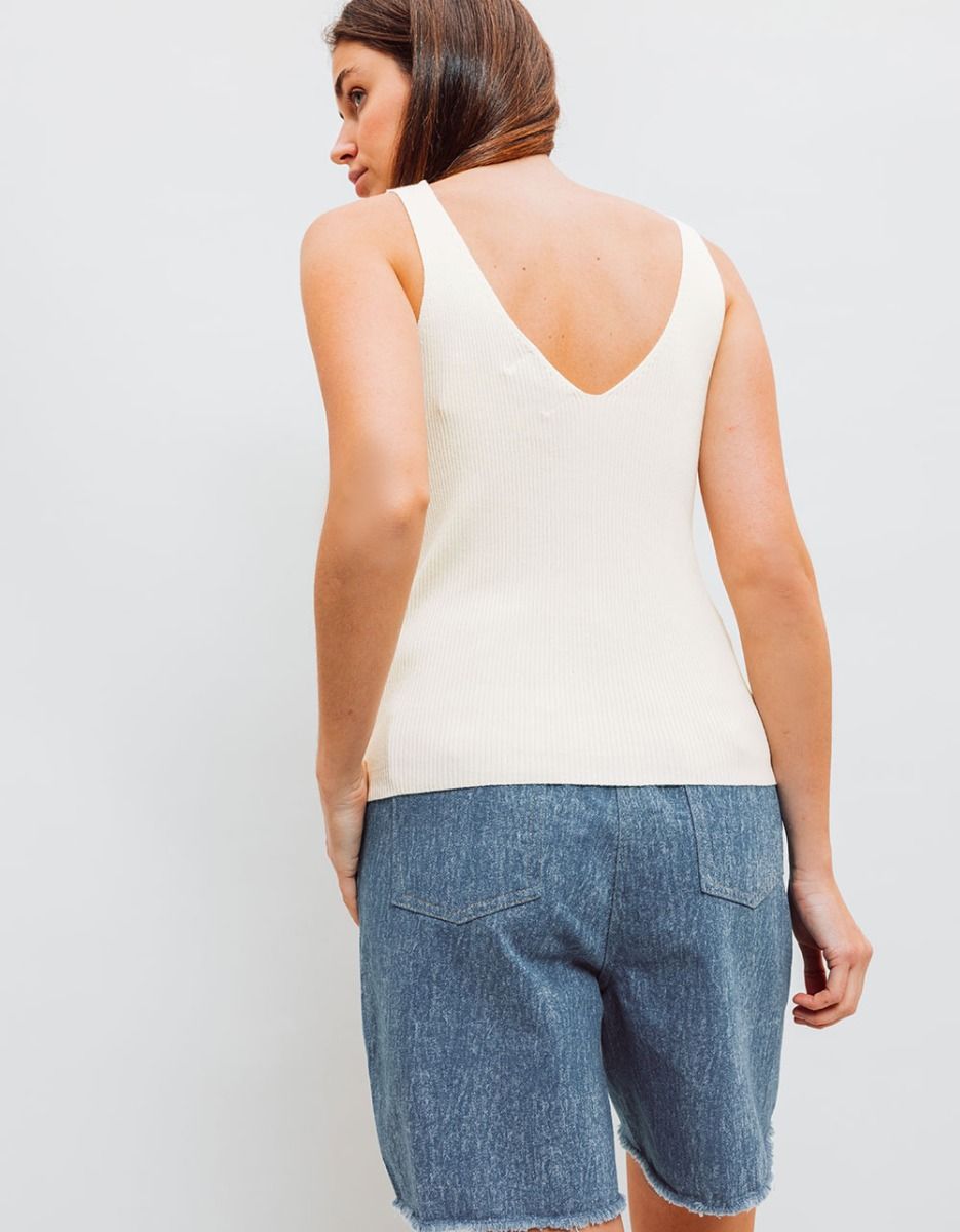 Grace Flower Tank in Creme_4