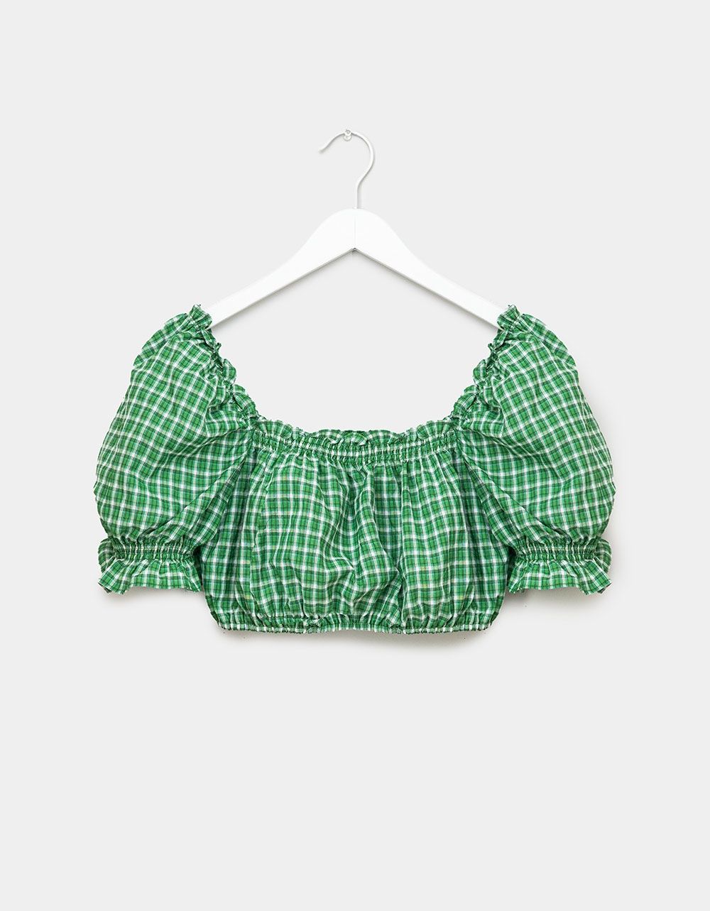 Gracie Plaid Crop Top_0