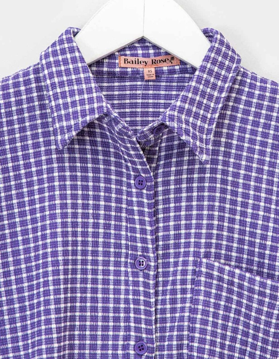 Grape Check Shirt_4
