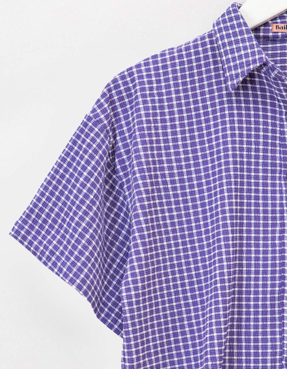 Grape Check Shirt_5
