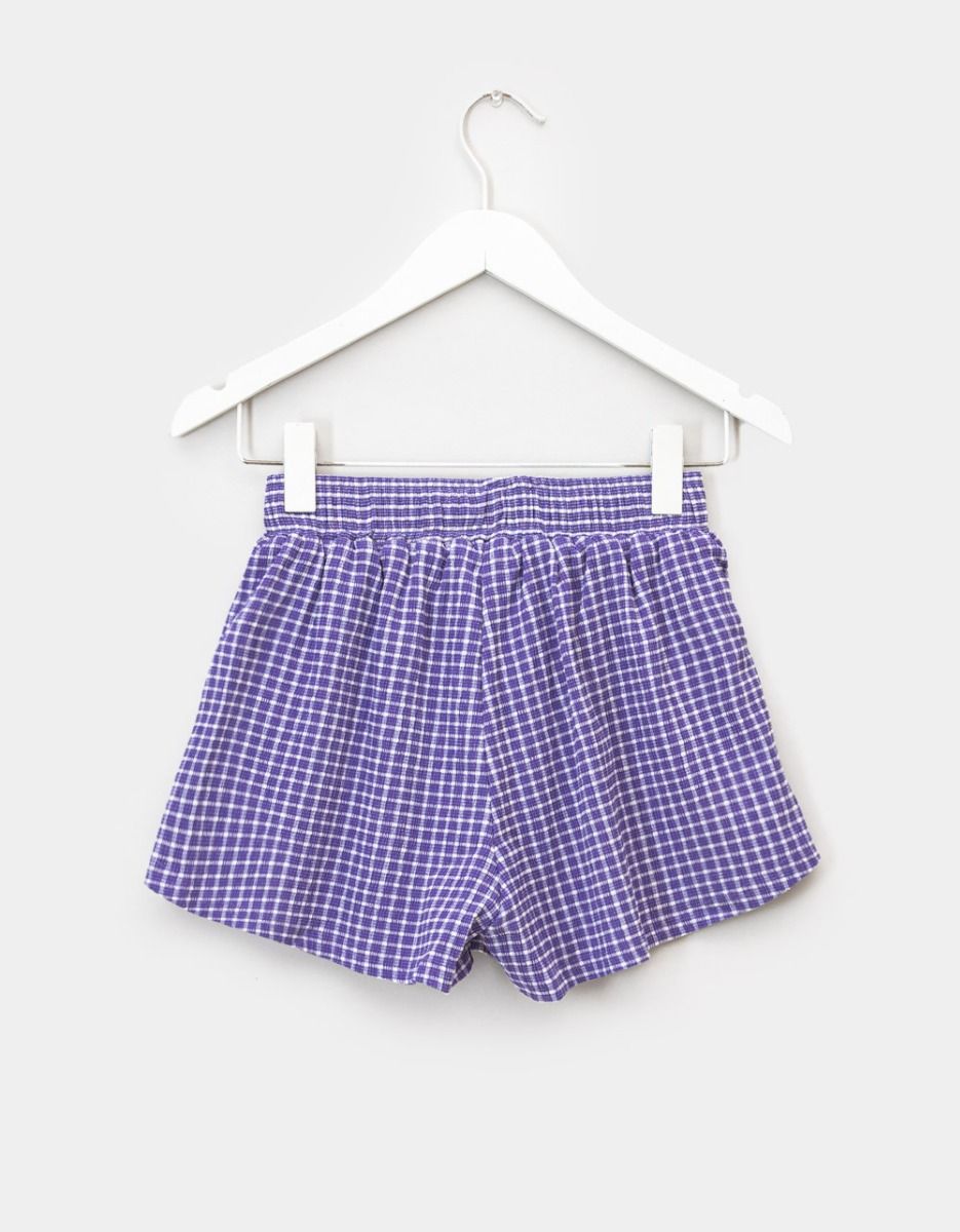 Grape Check Shorts_6