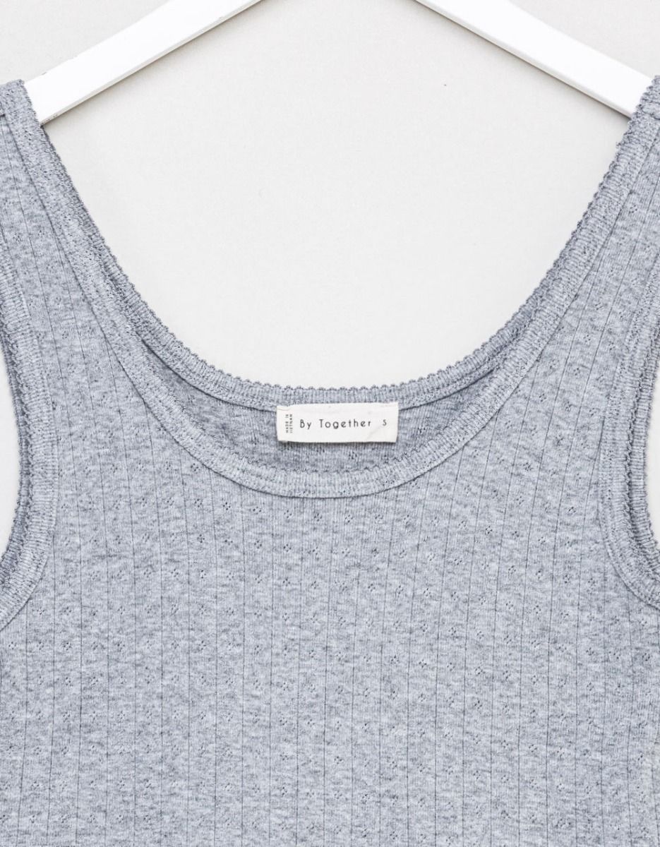 Grey Pointelle Tank_2