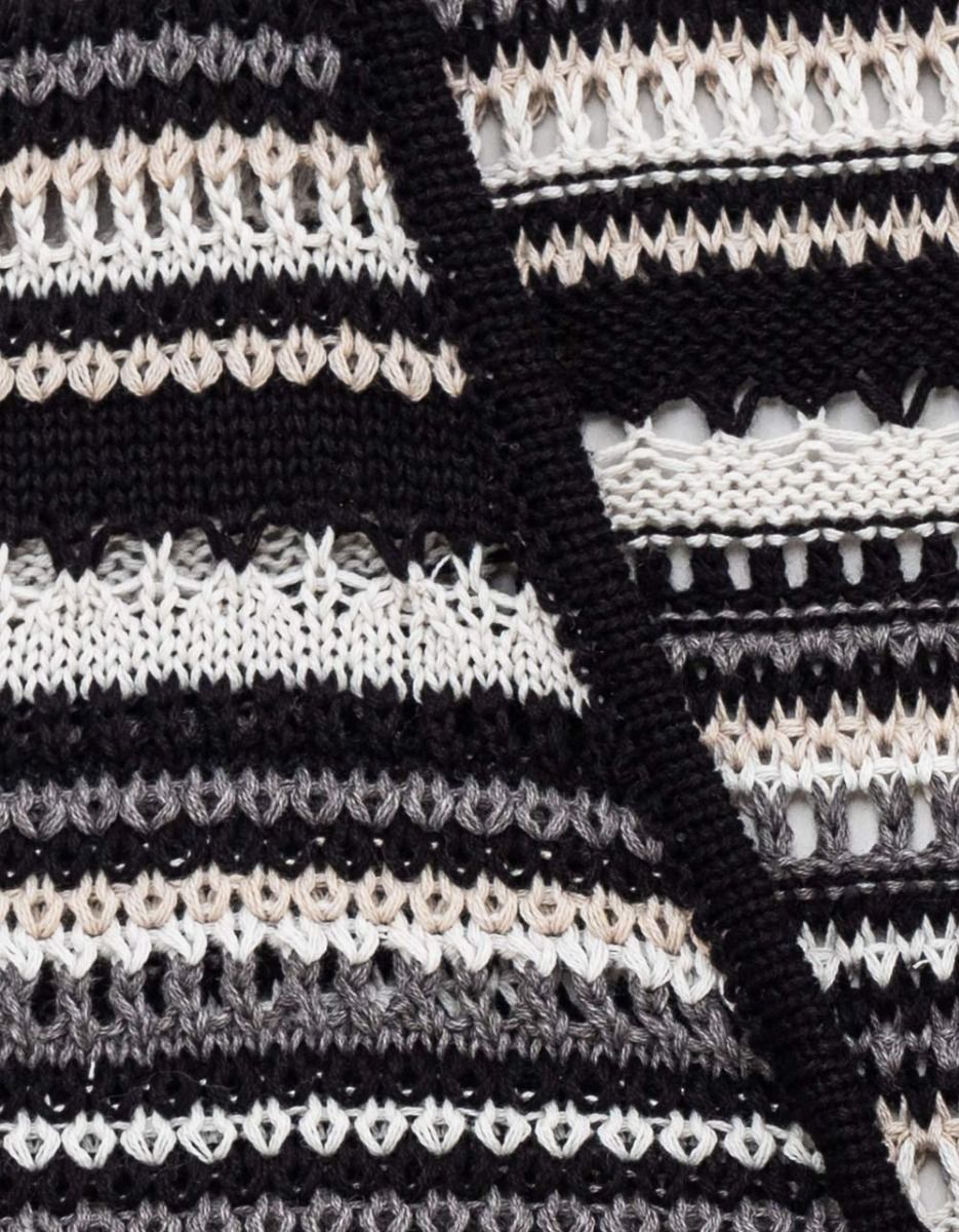 Gris Stripe Crochet Top_1