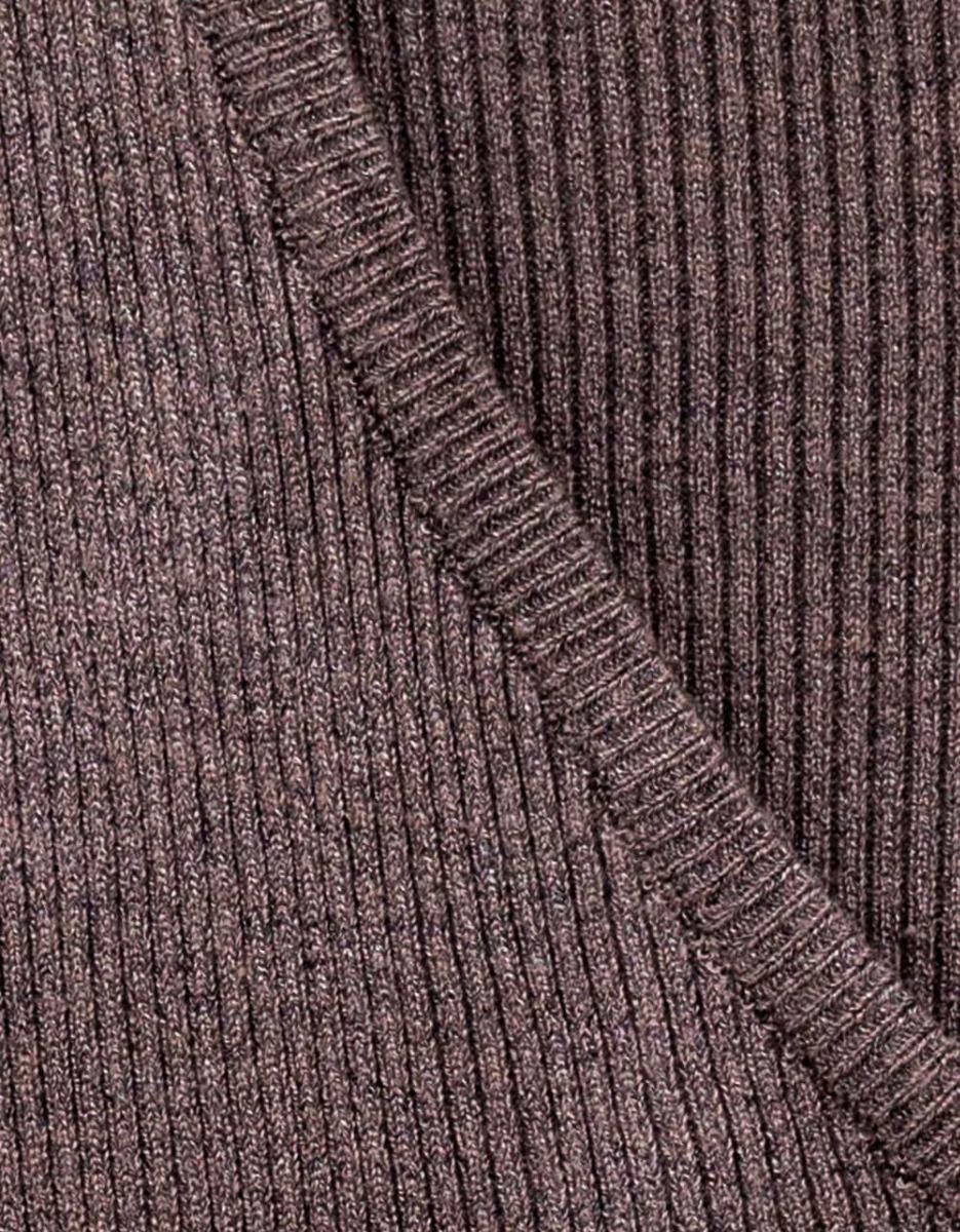 Haddy Rib Cardi in Heather_5