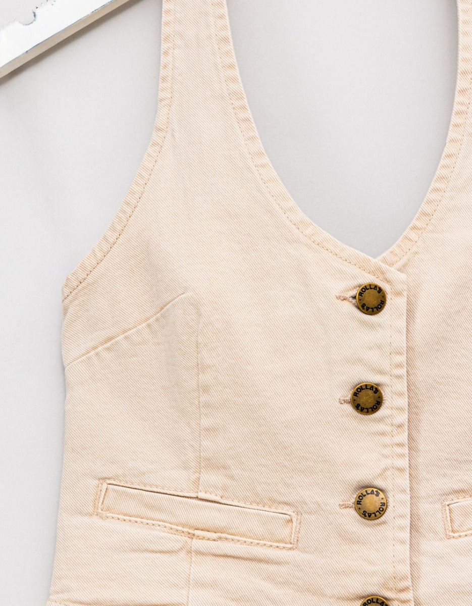 Halter Vest in Off White_2