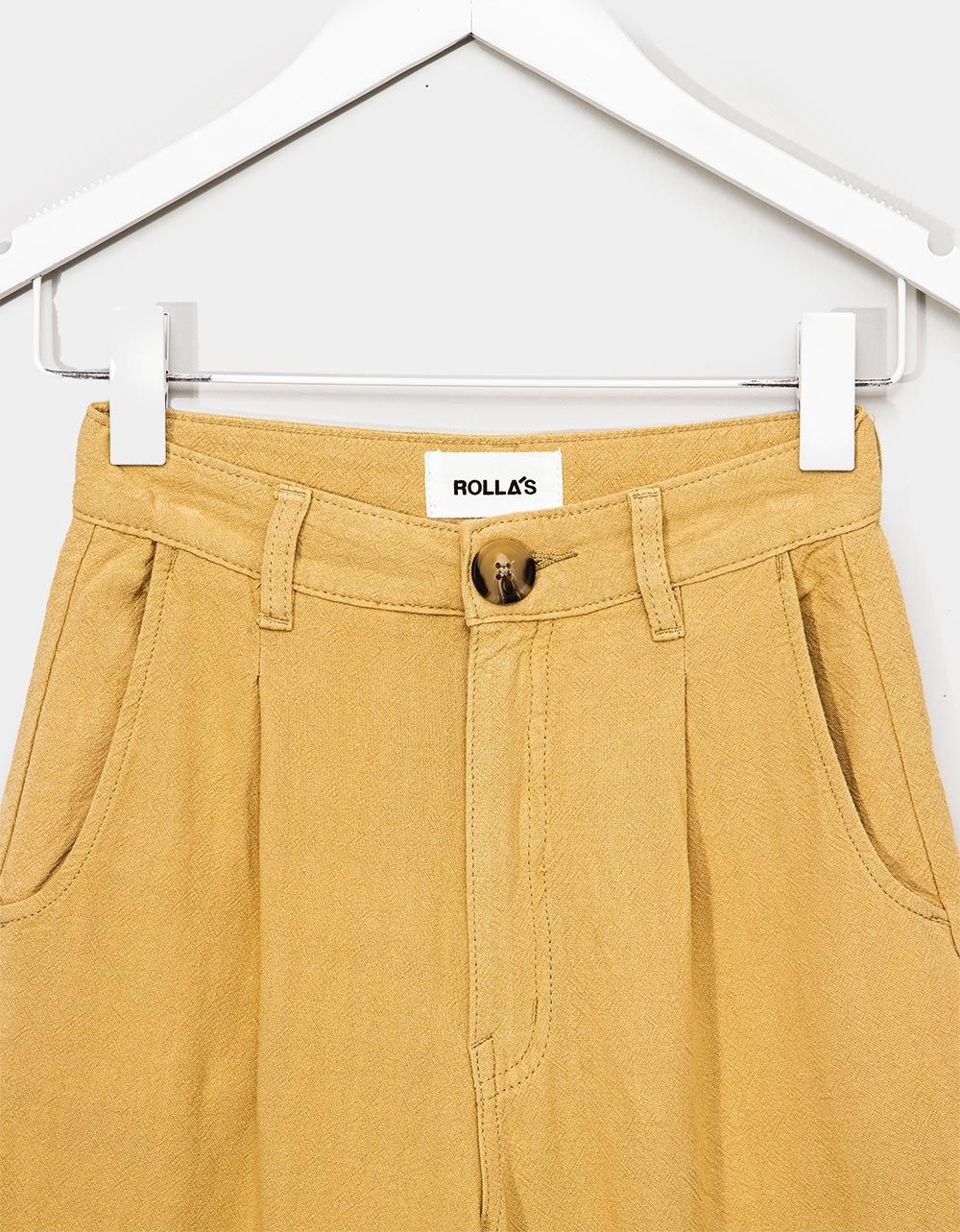 Horizon Linen Shorts in Harvest_1