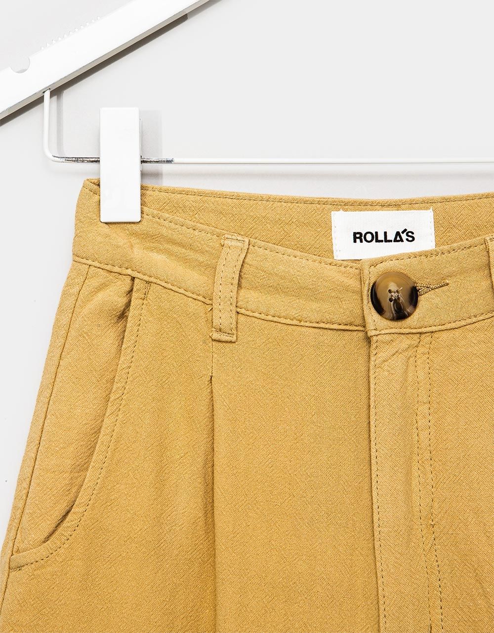 Horizon Linen Shorts in Harvest_2